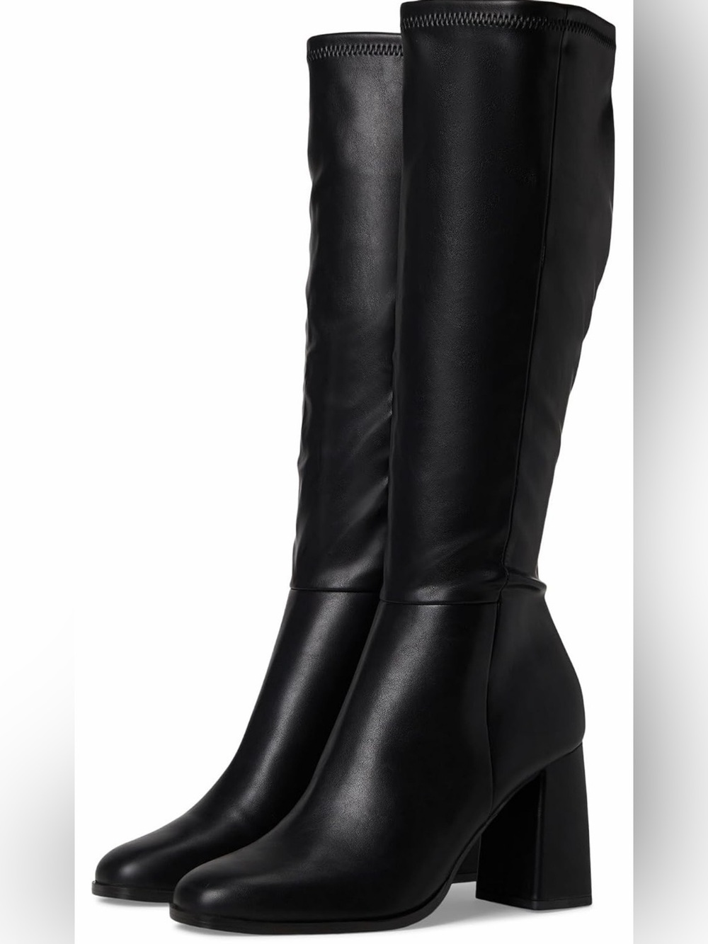Steve Madden Black Over-the-Knee Block Heel Boots